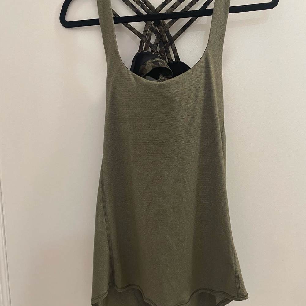 Lululemon Athletica Khaki Tank Top